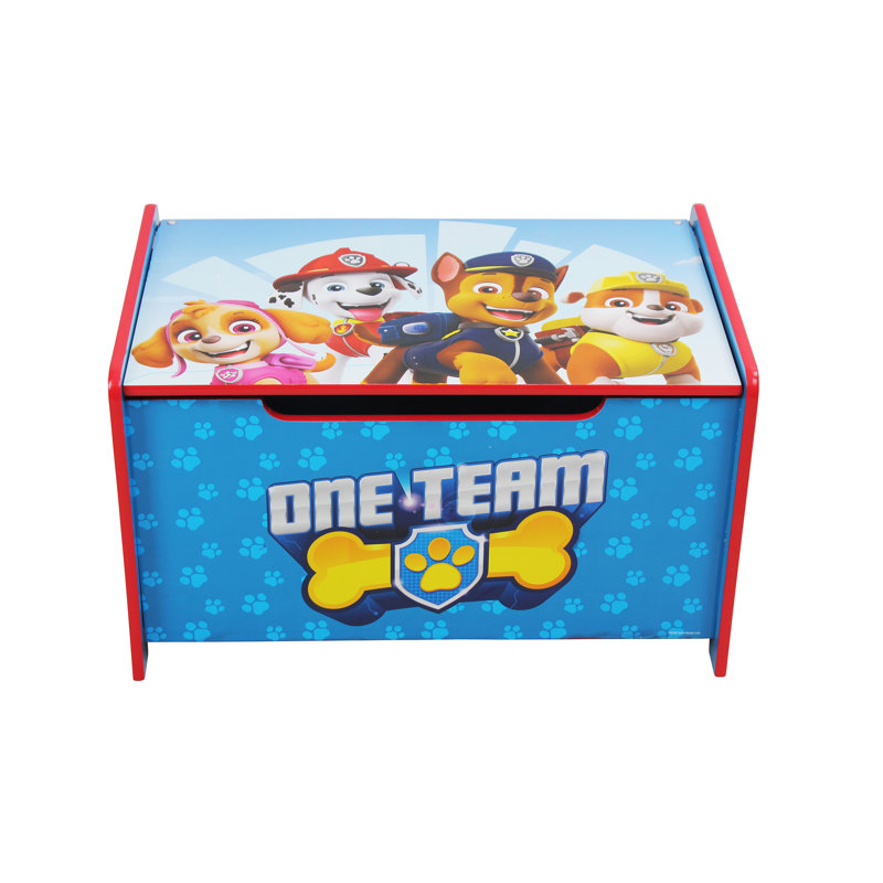 Paw Patrol Deluxe Wooden Toy Storage Bench