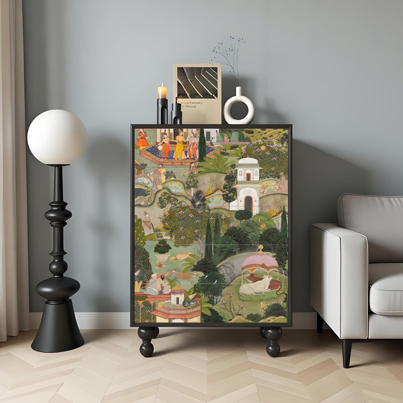 Commode d'appoint 5 tiroirs Ceridwen