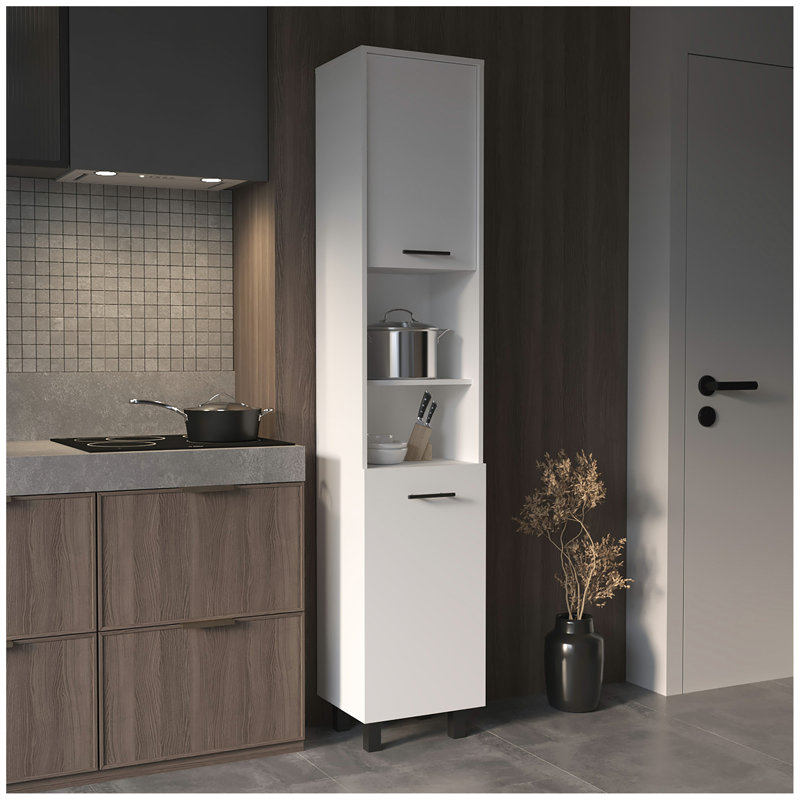 Thorndike 2-Shelf Rectangle Pantry Cabinet, White