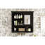 Armoire murale de salle de bain 32 po avec miroir, armoire à pharmacie murale avec 4 tablettes, armoire de rangement avec porte à miroir et tablettes réglables