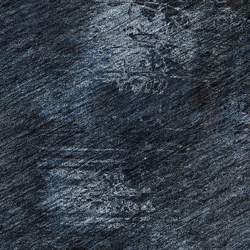Tapis bleu Cerrito AMF590 lavable à la machine de qualité supérieure, Rectangulaire 8 pi x 10 pi
