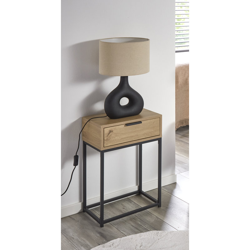 Walkowiak Side Table with Storage
