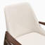 Chaise d'appoint Mid-Century moderne en cuir PU avec structure en bois massif pour la lecture dans le salon-1949960360-1949960363