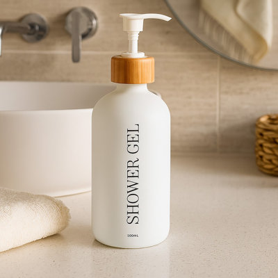 Matte Shower Gel Dispenser 17 fl oz 500ml