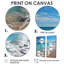 Oceanic Beach Harmony I - Coastal Large, reproduction d'art sur toile-114692148-114692149-114692155