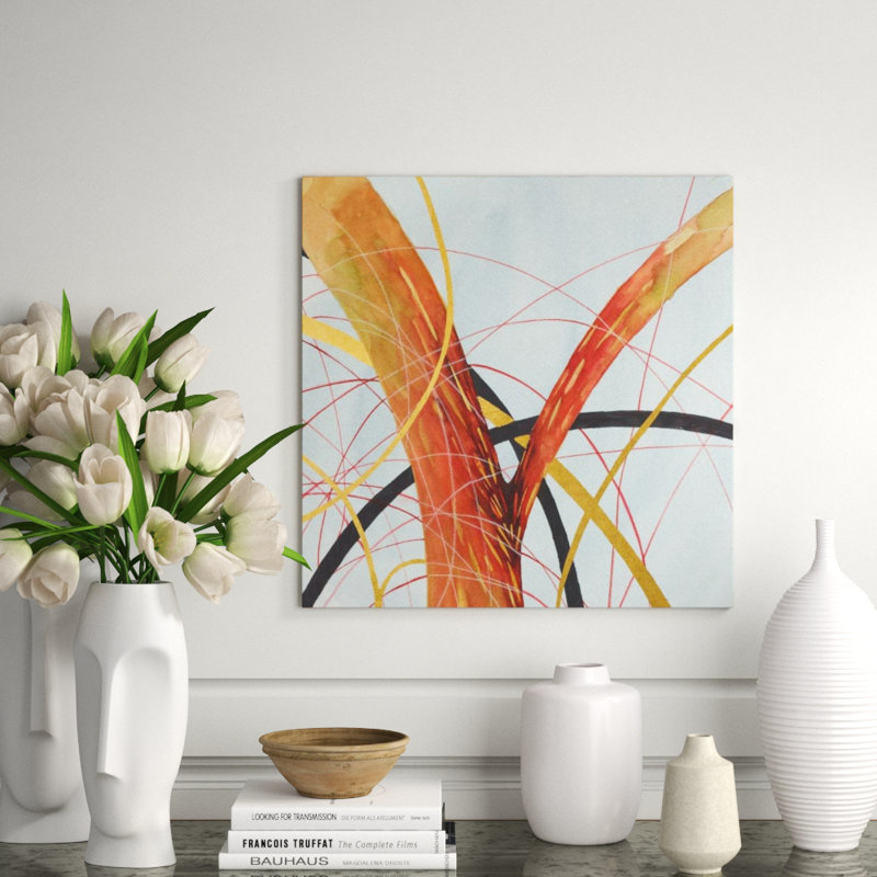 Sea Voyage III Print by Sara Brown, 40" H x 40" W x 1.5" D, Gilded Gold