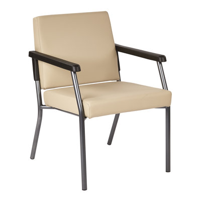 Pavi Vinyl Seat Waiting Room Chair with Metal Frame