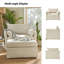 Fauteuil à housse avec roues et repose-pieds Cario-98143553-134055145
