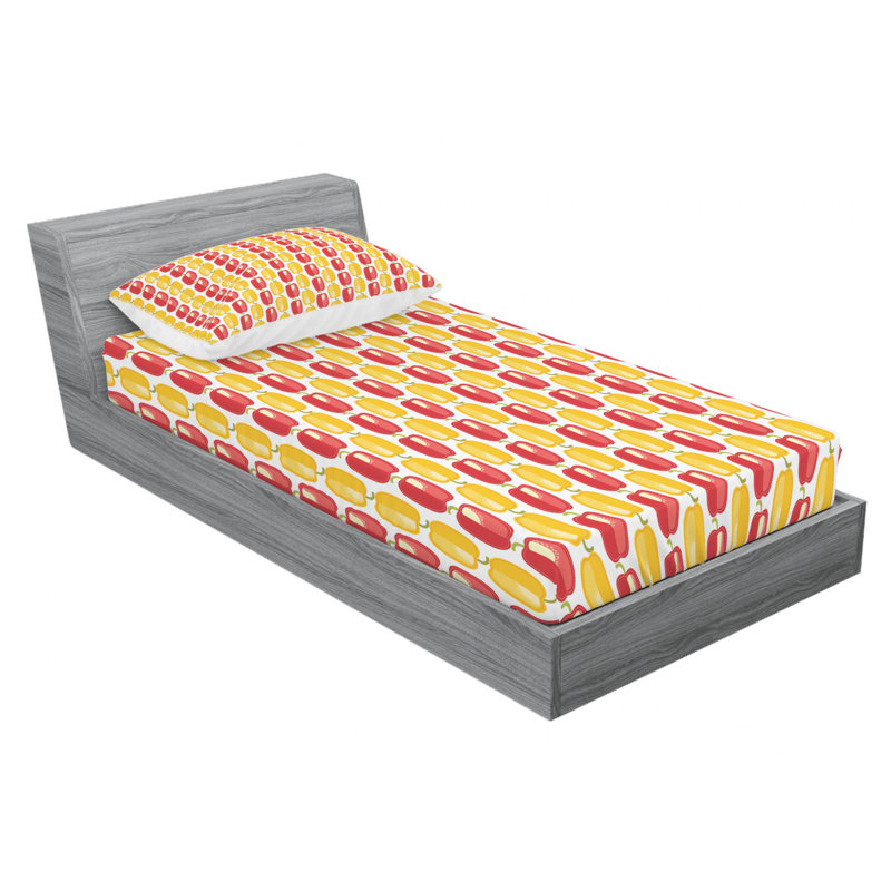 Microfiber Sheet Set, Twin Sheet Set with Fitted Sheet