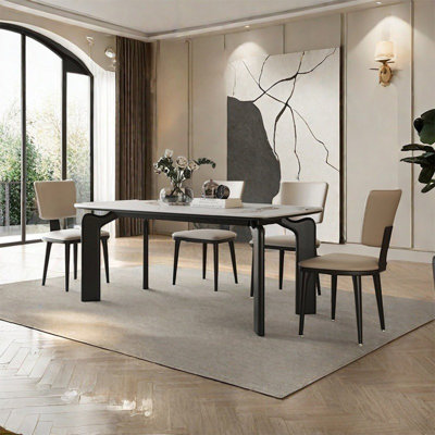European vintage rectangular dining table set