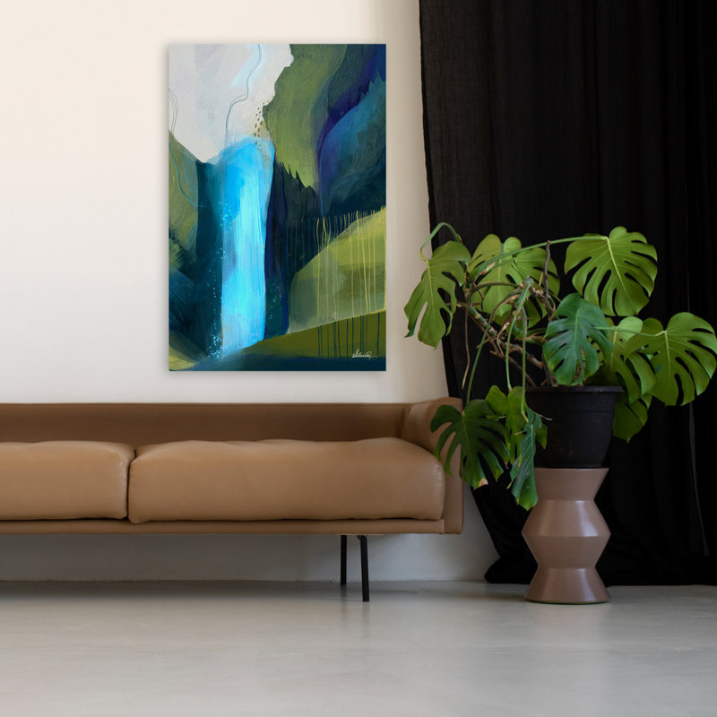 Ethereal Rainforest - Abstracts Contemporary Landscape Art, H 48 po x l 32 po