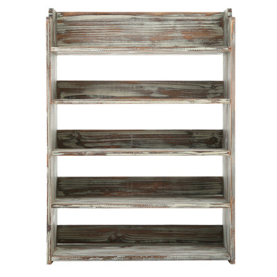 10 Pair Solid Wood Shoe Rack