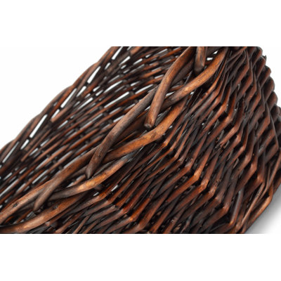 Lily Manor Wicker Oval Tray Basket
