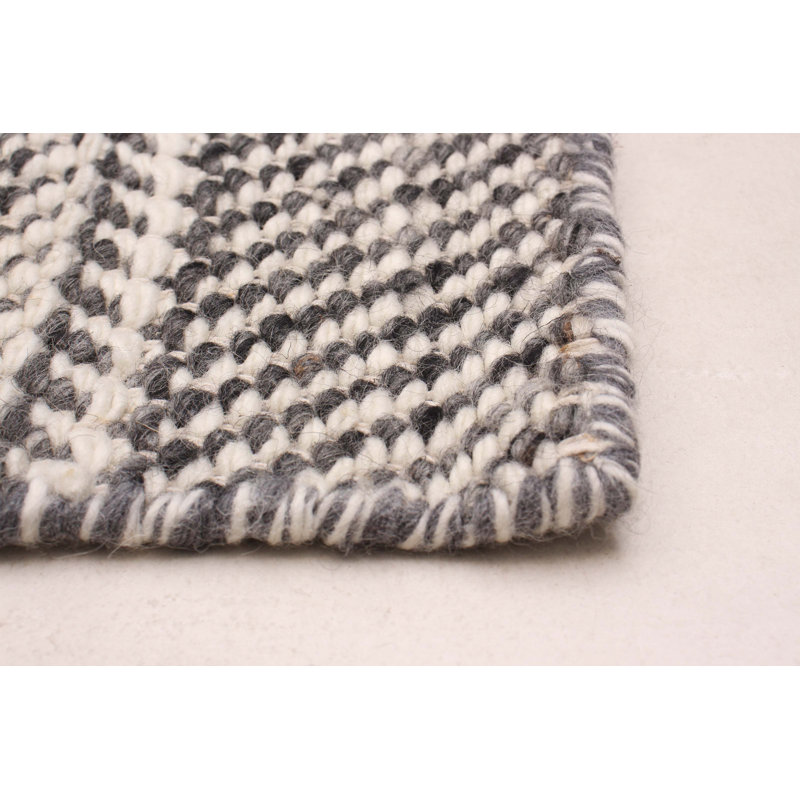 Tapis unique en laine gris nouvel âge 10 pi x 14 pi One-of-a-Kind