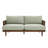 Dayton 72" Wide Mid-Century Modern Upholstered Sofa with Cane Rattan Arms, Rubberwood Frame for Living Room-2076724311-2047231052