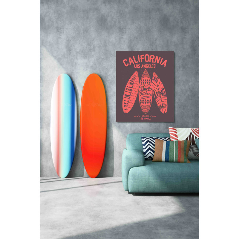 Los Angeles California - No Frame Print on Canvas, 46 cm H x 31 cm W