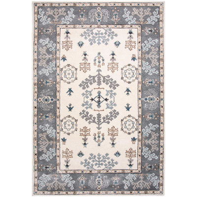 Wool/Tencel Hand Tufted Area Rug