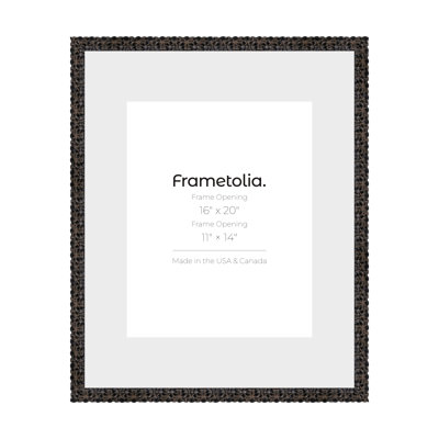 Cadre mural noir Frametolia Golden Age - largeur 1-1 / 2 po - passe-partout étroit