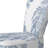 Blue Damask - Upholstered Patterned Accent Side Chair