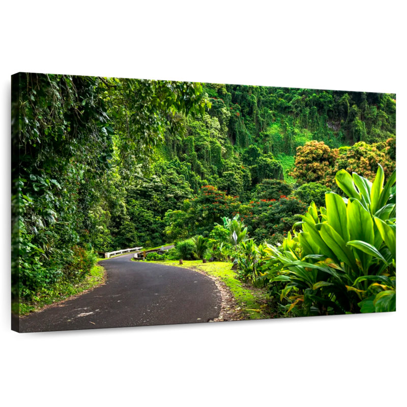 Hawaii Jungle Road, 30" H x 45" W