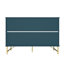 Commode décorative 3 tiroirs (bleu)-898988536