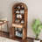 Aterlia 78.7" Arched Storage Bookcase-101404701-143417834