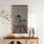 Miroir mural doré de style bambou, cadre texturé