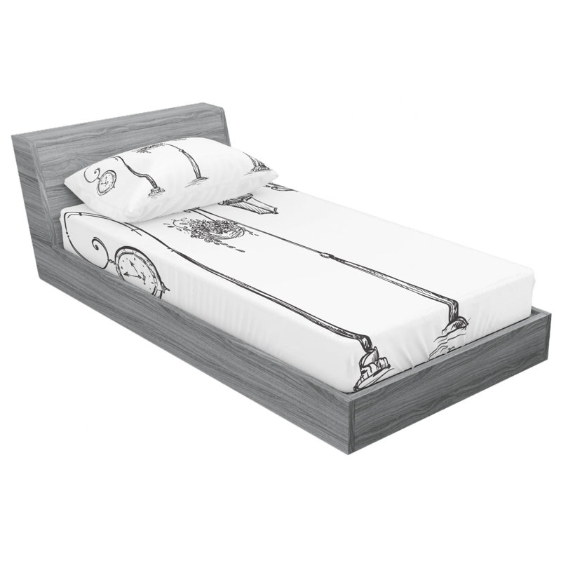 Microfiber Sheet Set, Twin XL Sheet Set with Fitted Sheet