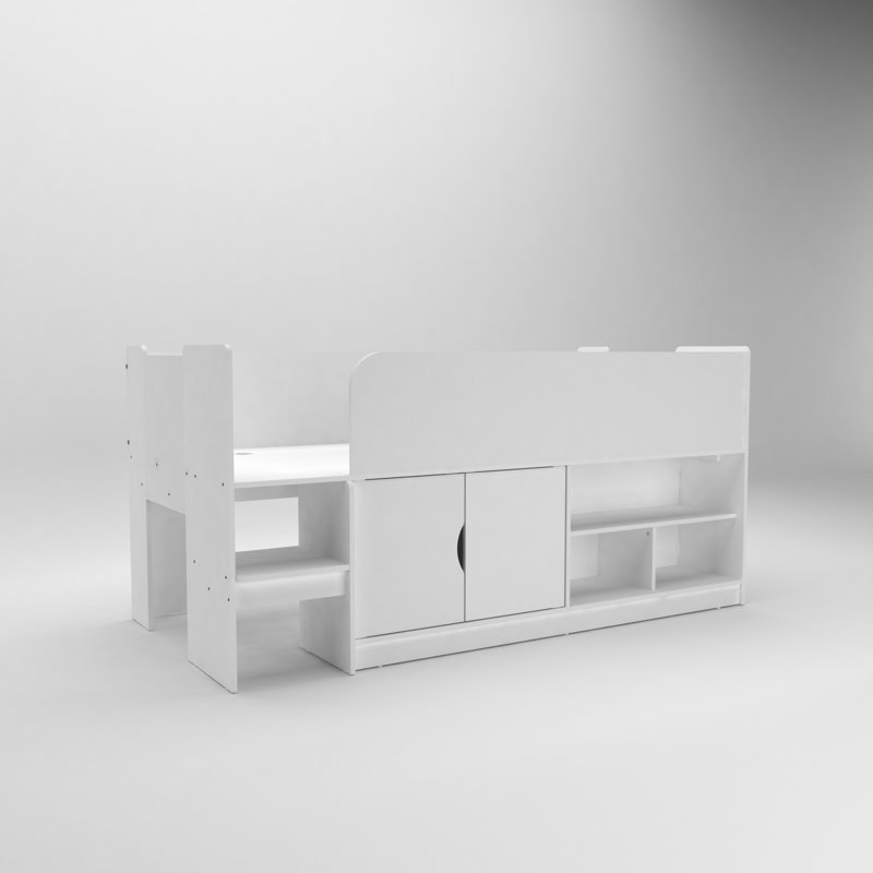 Alaitz Single - 90x190 cm Bed, White