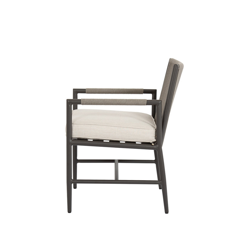 Esme Outdoor Dining Armchair, Echo Ash Sunbrella®