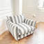 Fauteuil d'appoint surdimensionné rayé de 40 po de largeur, fauteuil côtier moderne avec base de socle et coussins réversibles, méridienne et demi pour le salon-2108631368-2095437871