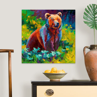«Clodagh Wildflower Grizzly» par Marion Rose, reproduction d'art sur toile