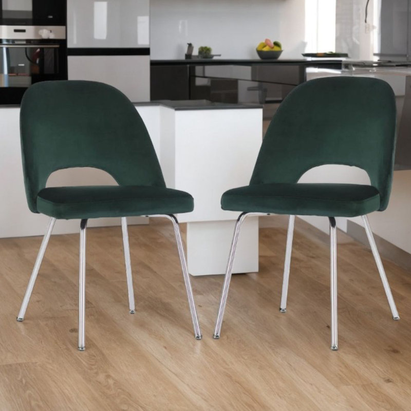 Sandy Chrome Chair, Green, 1