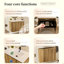 Armoire murale pliante en chêne 30 pouces Gloden - Installation brevetée en 1 minute, peu encombrante et facile à assembler, style moderne