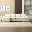 Grand canapé modulaire en U en tissu de chenille uni UNI-2015890703