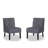 Living Room Armless Button Tufted Pattern Accent Chair with Velvet Fabric-988479977-991328169