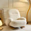 Chaise berçante de style crème Casual