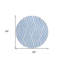 Tapis d'intérieur rond 8 po à motif géométrique lavable antidérapant