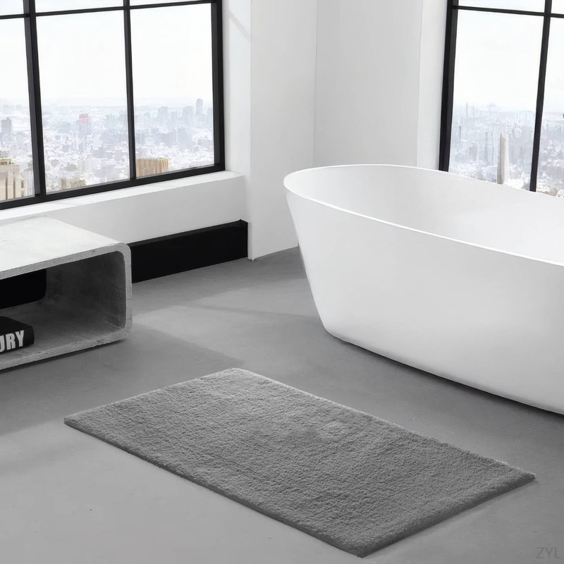 1PC Contour Bath Rug, Rectangle 1'8" x 2'