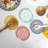 Ceramic Spoon Rest For Stove Top, 4.6 Inch Cooking Spoon Holder For Kitchen Counter, Stackable Utensil Rest Holder For Spatula Ladles Tong, Set Of 4, Assorted Colours