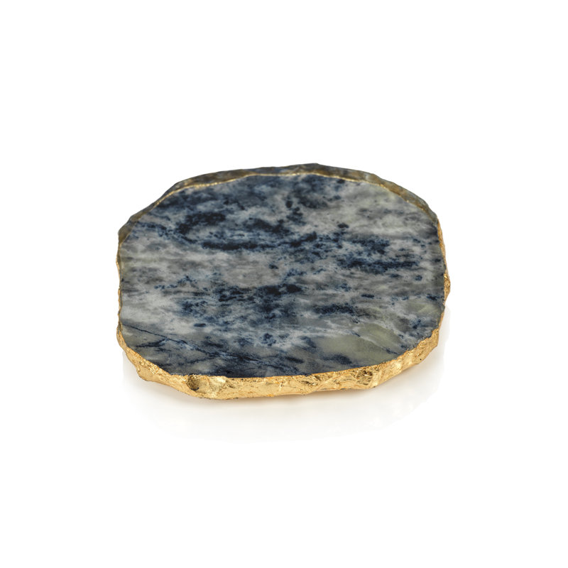 Ensemble de sous-verres en verre 4 pièces Viken, Bleu