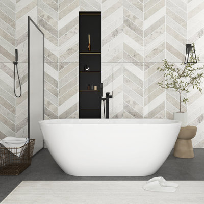 59.06 '' x 28.74 '' Soaking Plastic / Acrylic Bathtub