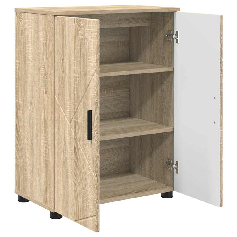 60cm Bathroom Vanity Base Only, Sonoma Oak