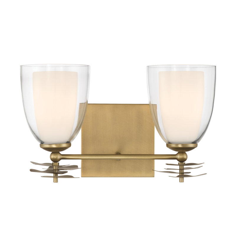 Meuble-lavabo 2 lumières 13,25 po Elowen, H 7,75 po x l 13,25 po x P 6 po, Deux lumières