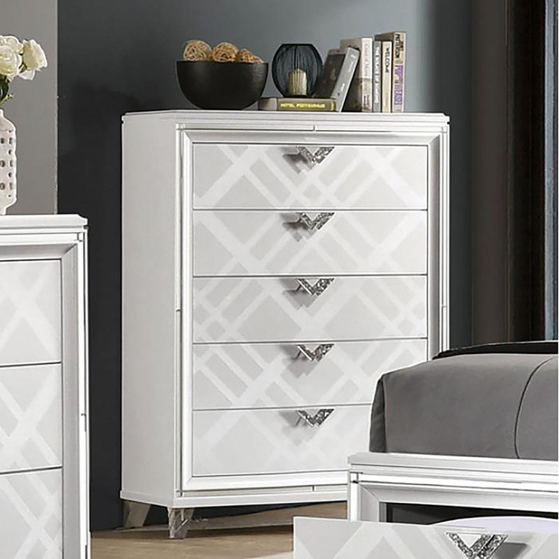 Commode 5 tiroirs Floreen