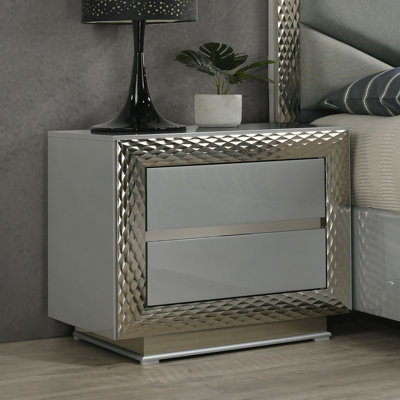 Table de chevet, gris