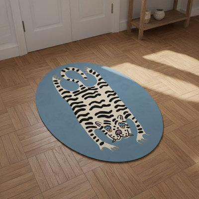 Tapis ovale Tiger