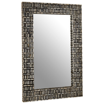 Denzell Solid Wood Flat Wall Mirror