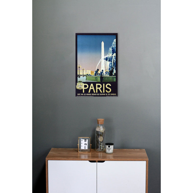 " Paris Travel " by Public Domain on Canvas