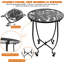 Round Metal Outdoor Side Table , 14cm W 14cm D